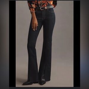 Pilcro Dark Blue Flare Jeans size 28 dress casual party denim fancy Cabincore